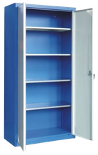 Szafa uniwersalna z 4-ma półkami z blachy ocynkowanej, 2 drzwi (wymiary: 1800x800x380 mm) 00853910