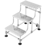 Aluminiowe schody jezdne magazynowe 3 stopniowe (wysokość robocza: 275cm, udźwig: 150kg) 99682223