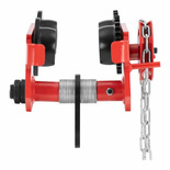 Wózek suwnicowy - 2000 kg - regulacja kołnierza 90–125 mm - z łańcuchem 45680742