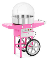 Wydajna maszyna do produkcji waty cukrowej - konstrukcja ze stali nierdzewnej i tworzywa sztucznego (moc: 1200 W, Średnica misy: 520 mm) 45682127