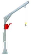 Żuraw słupowy z wciągarką ręczną (udźwig: 250 kg, długość liny: 12m) 95869070