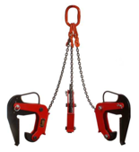 IMPROWEGLE Zawiesie łańcuchowe 3-cięgnowe zakończone uchwytami do podnoszenia kręgów betonowych (udźwig: 4 T, zakres chwytania: 90-220 mm) 3398557