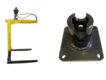 HYLDROBLE Widły do palet hydrauliczne - do wyboru łącznik między rotatorem a widłami (udźwig: 2 T, długość wideł: 1000mm, robocza: 170cm) 80879958