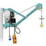 Wciągarka linowa budowlana z podnoszonym wysięgnikiem pod stałym kątem 45º (udźwig: 200 kg, wysokość podnoszenia: 30 m) 05668344