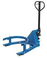 Wózek podnośnikowy do beczek, uchwyt, beczki stalowe 200 l, wysokość podnoszenia 0-110 mm 72278422