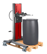 Dźwignik beczek, uchwyt, beczki 200-220 l, podwozie rozwarte, wys. podnoszenia 0-820mm, ATEX 72279797