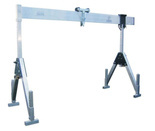 Suwnica składana, stacjonarna, składana, wraz z wózkiem towarowym bez wyciągarki (udźwig: 1500 kg, Wysokość robocza: 2,18-4,00 m, Długość belki: 5,217 m) 99980045