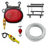 Wciągarka budowlana 500kg/30m, linowa elektryczna - do wyboru sterowanie ręczne, lina, mocowanie 08179940