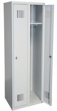 GOREK Szafa szafka metalowa ubraniowa socjalna, kolor: RAL7035 (jasnoszary) (wymiary: 1800x600x500 mm) 09276450