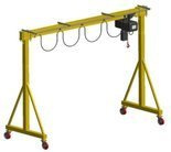 IMPROWEGLE Wyciągarka bramowa skręcana miproCrane z wyciągarką łańcuchową elektryczną z zintegrowanym z wózkiem pchanym (udźwig: 480 kg, wysięg: 3000 mm, wysokość podnoszenia: 1700 mm) 33974597