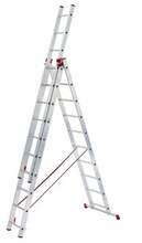 Drabina aluminiowa uniwersalna 3x7 Professional na schody (wysokość robocza: 5,30m) 99674911