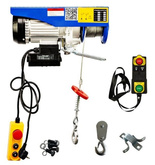 Wyciągarka linowa z pilotem bezprzewodowym (udźwig: 150/300 kg, maks, wysokosć podnoszenia: 18m / 9m, moc: 650 W) 51980953