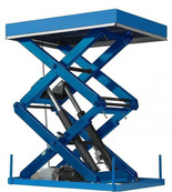 Podnośnik, podest nożycowy (udźwig: 1000 kg, wymiary platformy: 2150x1200 mm, wysokość podnoszenia min/max: 230-1530 mm, moc: 1,5kW) 01878956