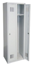 Szafka ubraniowa 0,5mm, 2 drzwi, zamek cylindryczny zamykany w 1 punkcie (wymiary: 1800x600x500 mm) 99551926