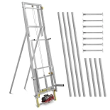 Winda dekarska, konstrukcja pionowa również do dachów płaskich (wysokość podnoszenia: 10 m, obciążenie: 200 kg) 45683268