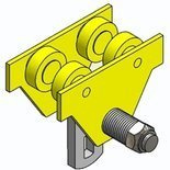 RANG Wózek szynowy jednobelkowy - bez napędu (udźwig: 0,5 T, zakres toru jezdnego: 64-140 mm) 10278709