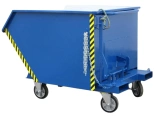 Pojemnik uchylny 300 litrów na kołach Ø 160, wersja standard na kołach metalowo-gumowych Ø 160 mm z sitem i zaworem 16083209