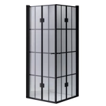 Kabina prysznicowa kwadratowa 80x80 cm Czarna 23183151