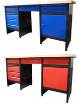 Stół warsztatowy, blat 40mm (wymiary: 1700x600x840 mm) - do wybou kolor: czerwony lub niebieski 18376599