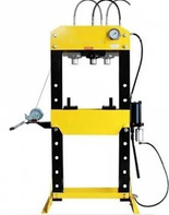 Prasa hydrauliczna, pneumatyka, ruchomy tłok, regulowany stół, pedał sterujący (siła nacisku: 30 T) 80158874
